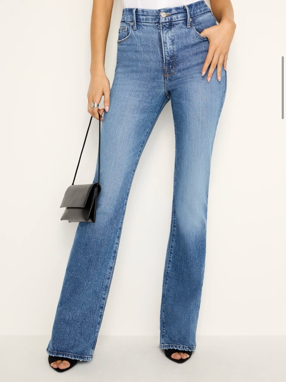 Good American Soft Tech Good Classic Bootcut Jeans